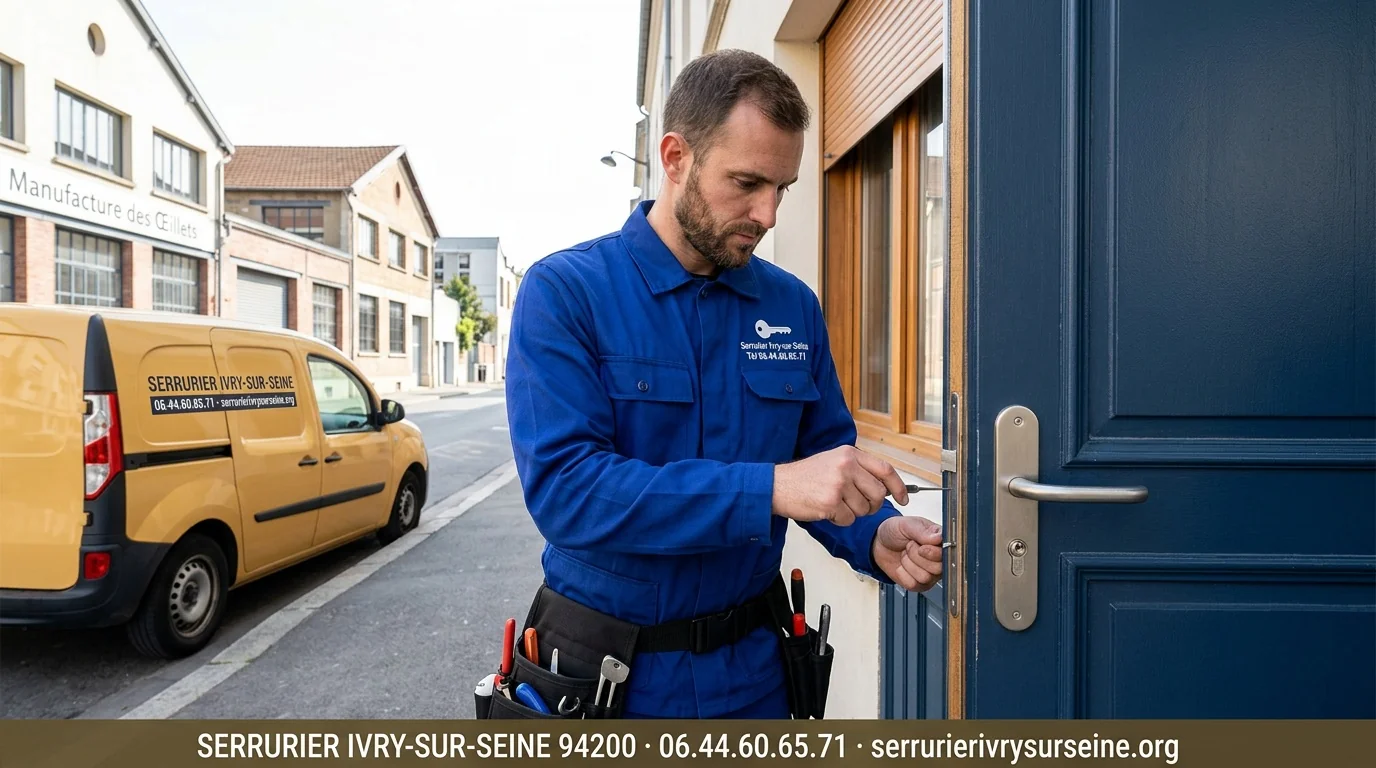 Serrurier Ivry-sur-Seine 94200 — atelier cobalt près de la Manufacture des Œillets