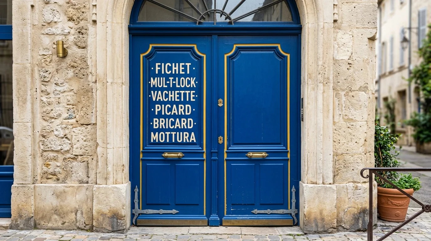 Installateur agréé · double-porte avec plaque des marques posées
